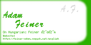 adam feiner business card